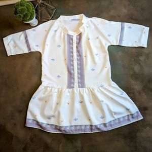 Miss Look Dress White Small